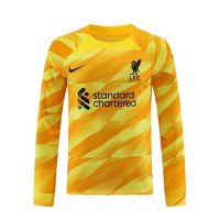 Camisa de time de futebol Liverpool Goleiro Replicas 1º Equipamento 2023-24 Manga Comprida